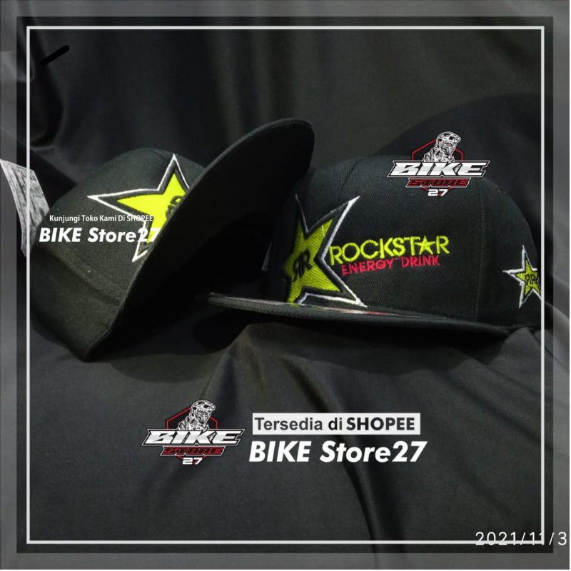Topi Rock Star /44/ Topi Snapback/ Topi racing/ Topi gowes/ Topi hiphop/ Topi pria/ topi murah