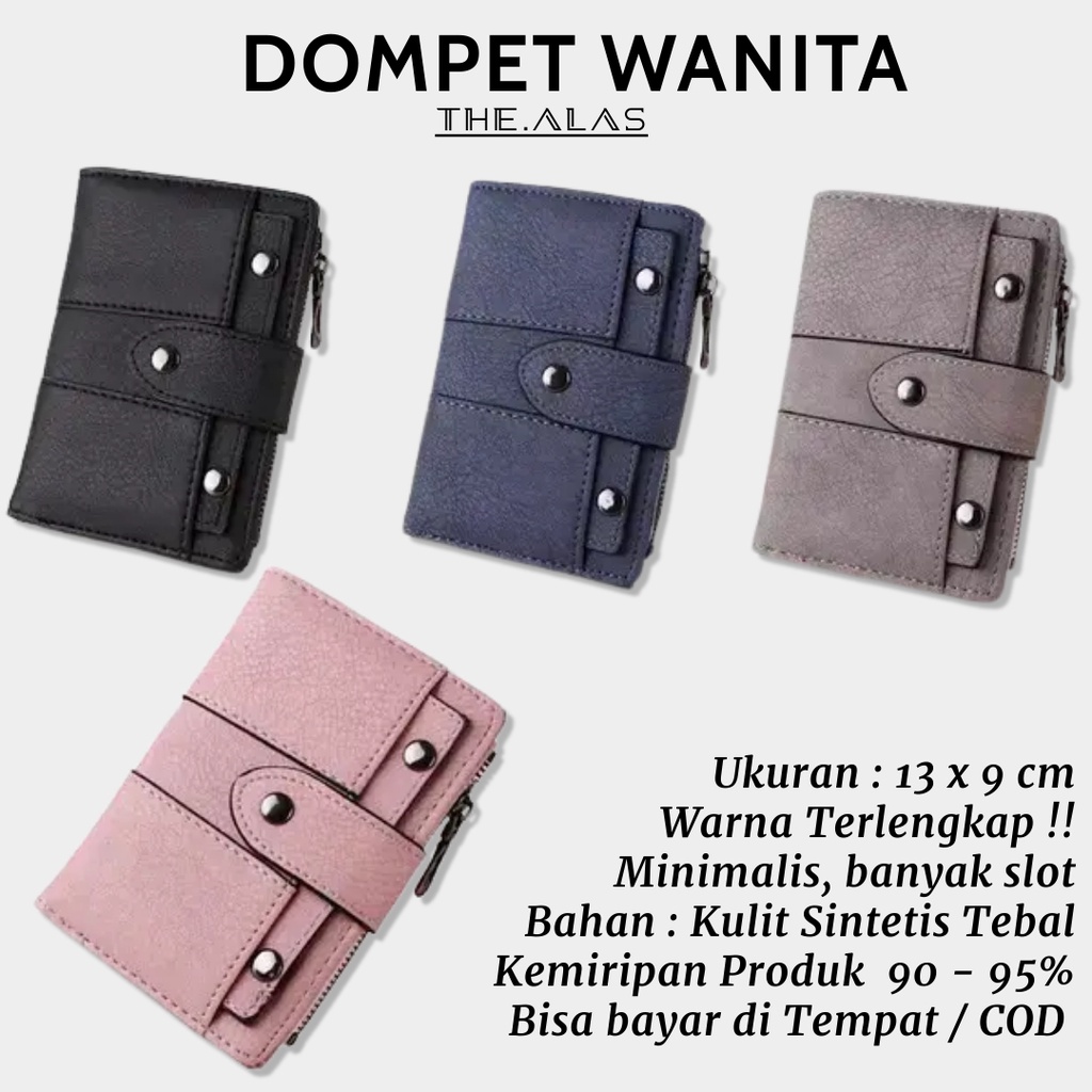 Dompet Lipat Wanita Pocket Cewek Murah Mini Kecil Resleting