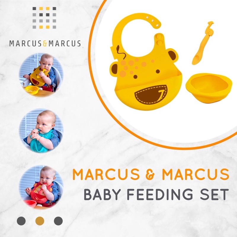 Marcus&amp;Marcus Baby Feeding Set - Set perlengkapan makan anak