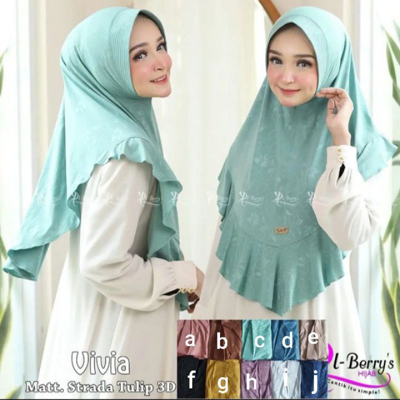 JILBAB INSTAN VIVIA // KERUDUNG IRIGINAL EL BERRYS