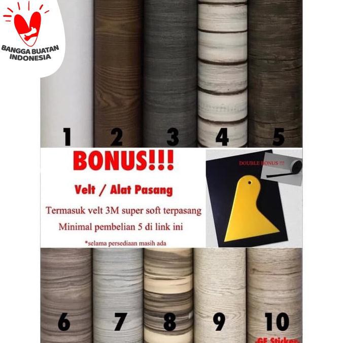 

( BISA COD ) NEW!! STIKER / STICKER MOTIF KAYU - serat, lebar 124cm (50cmx124cm) - No 6 PROMO