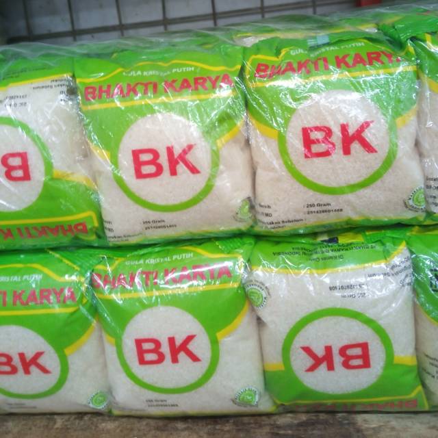 

GULA PASIR KRISTAL 250 GRAM 1 BALL ISI 60 PCS KEMASAN