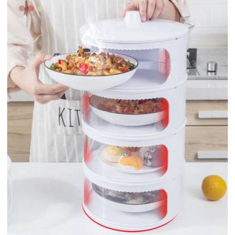 Calista - Tudung Saji 4 Susun Putih