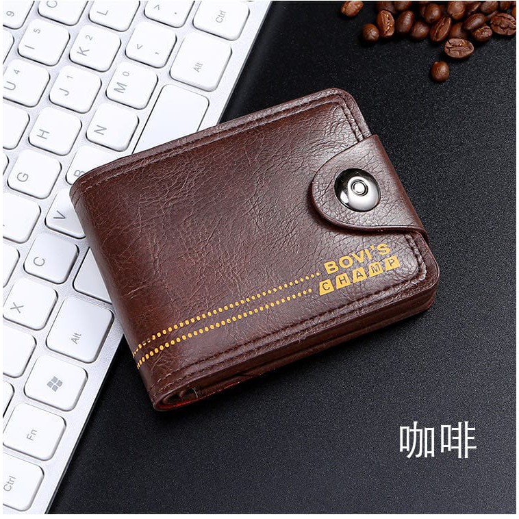 *ALIBABA1688* DOMPET PRIA N28 IMPORT MATERIAL PU DOMPET PENDEK DOMPET LIPAT