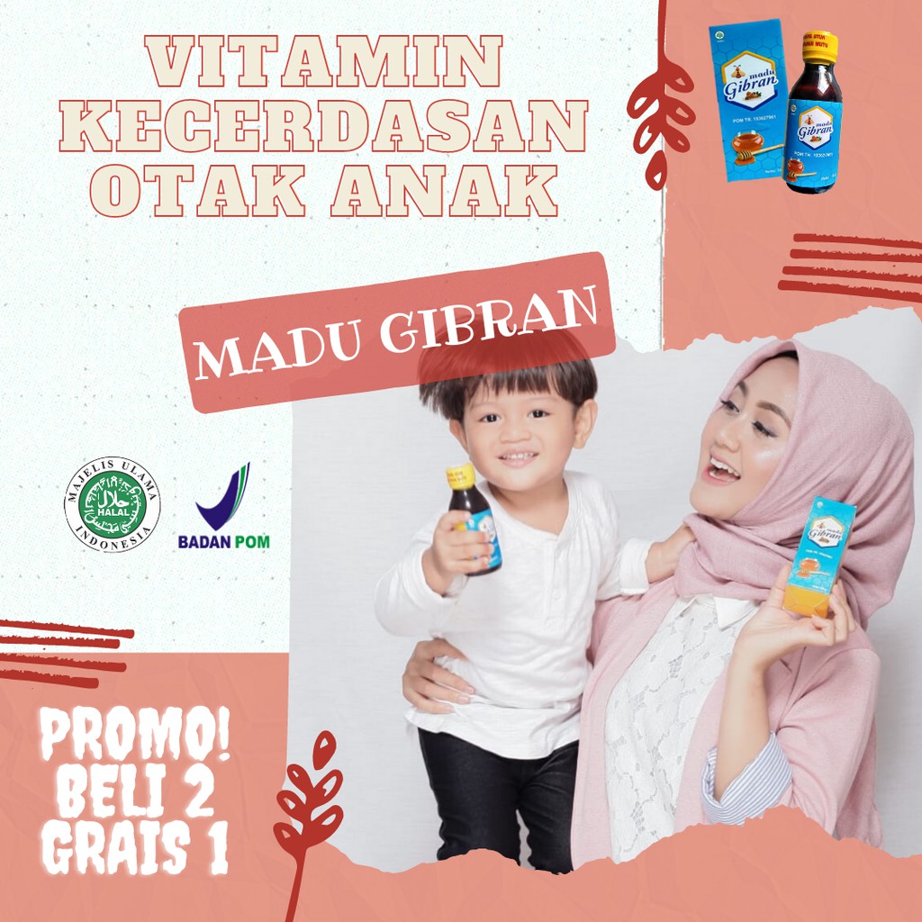 VITAMIN KECERDASAN OTAK ANAK | VITAMIN ANAK | MADU GIBRAN | SUPLEMEN KECERDASAN OTAK ANAK