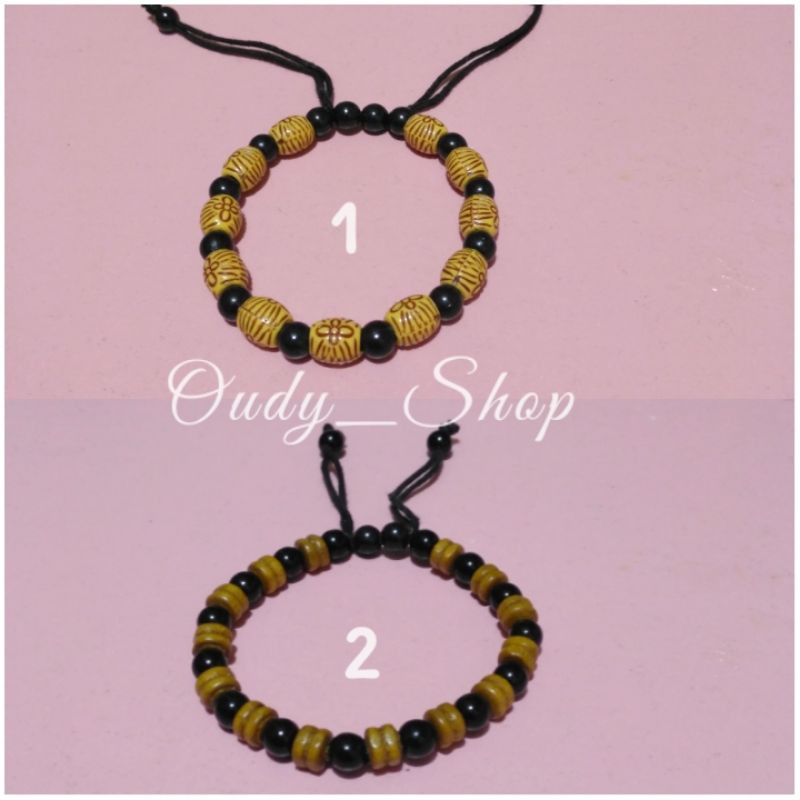 Gelang Etnik Mute Kayu Sekat Gelang Anak dan Dewasa Murah