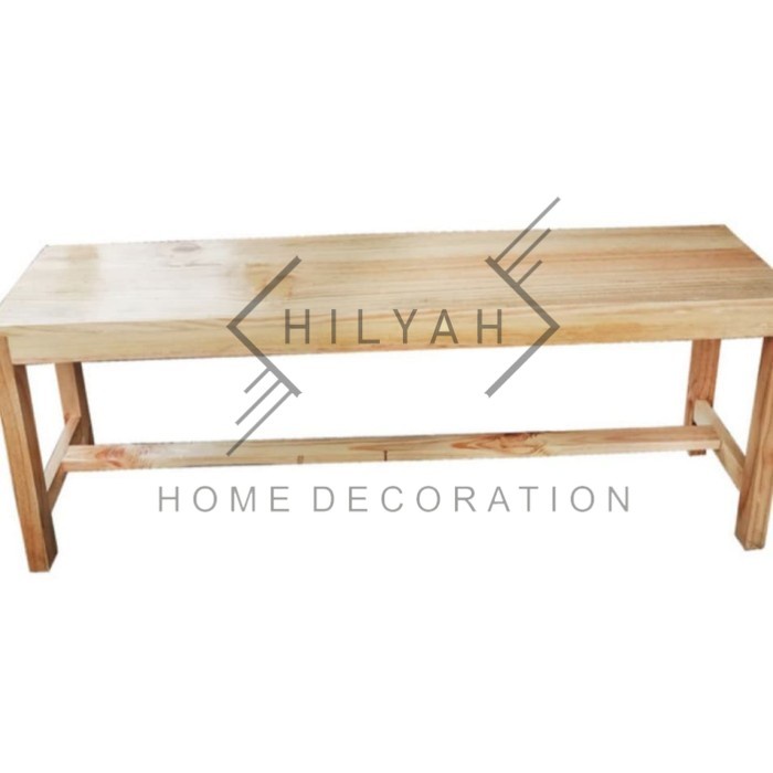 Dingklik panjang/ Bangku panjang kayu jati belanda