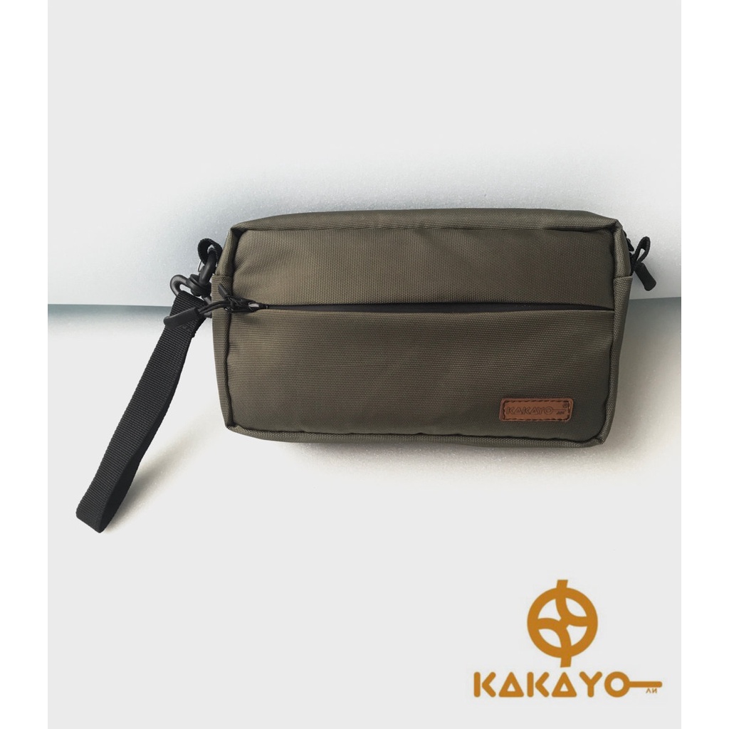 Kakayo/clutch/pouch /tas jinjing/tas  handphone/handbag pria dengan bahan Cordura dan design premium( barang di jamin sama dengan photo,jika terima barang tidak seusai photo uang kembali 100%)