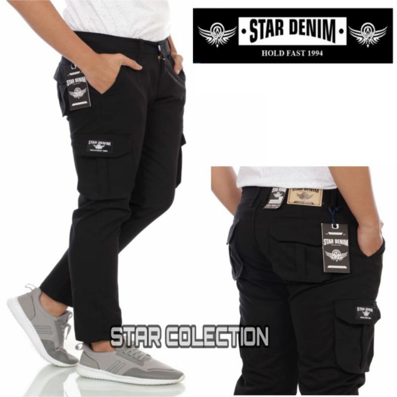 Celana cargo panjang pria star denim original trending / celana cargo panjang pria jumbo star denim