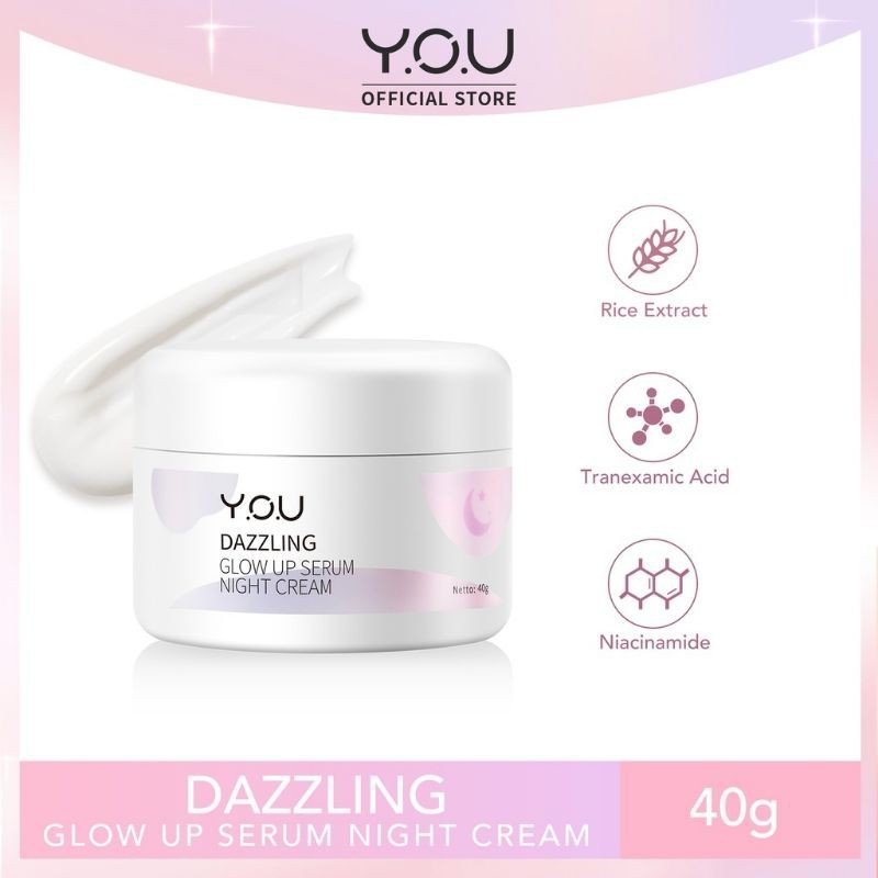 YOU Dazzling Glow Up serum night cream 20grm/40grm