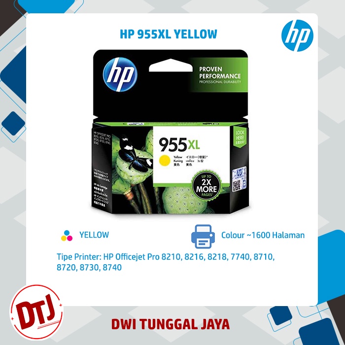 Tinta HP 955XL Cyan / Magenta / Yellow Original