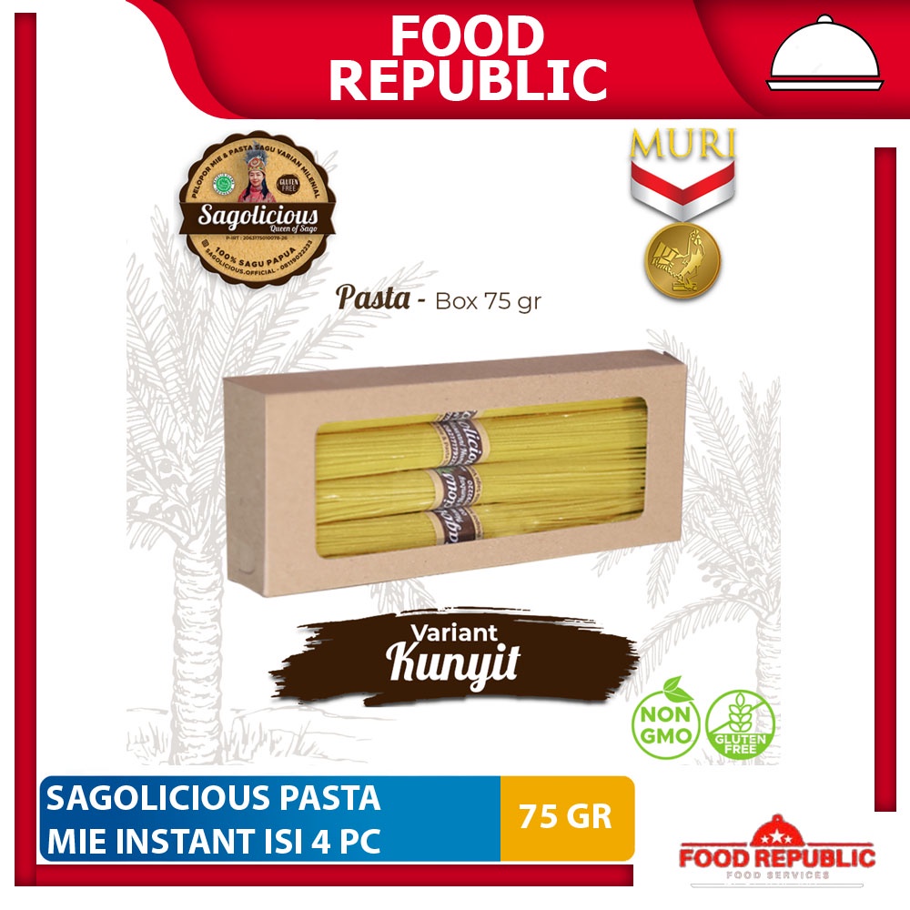 Sagolicious Mie Instan Pasta Sagu Sehat Gluten Free Low GI Halal Enak