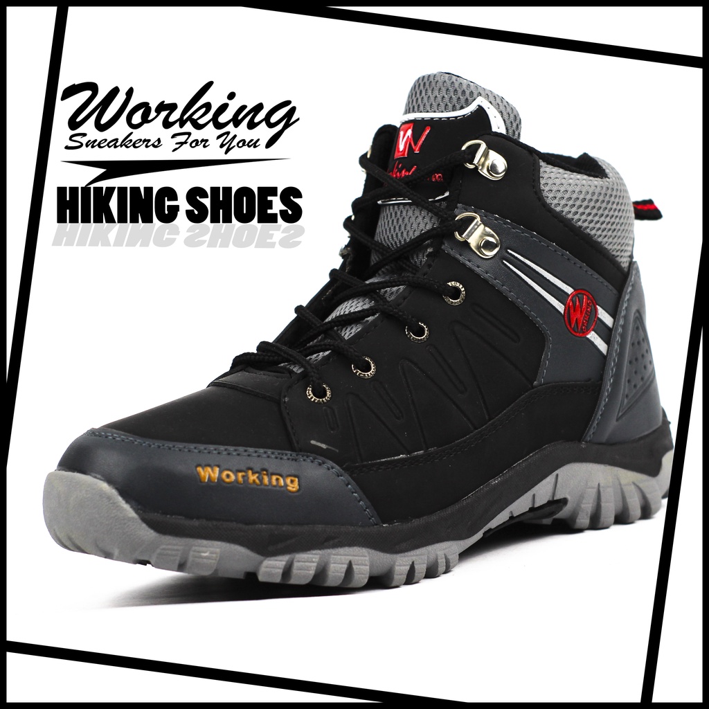 Sepatu Boot Hiking Working G-01 // Sepatu Gunung Anti Air