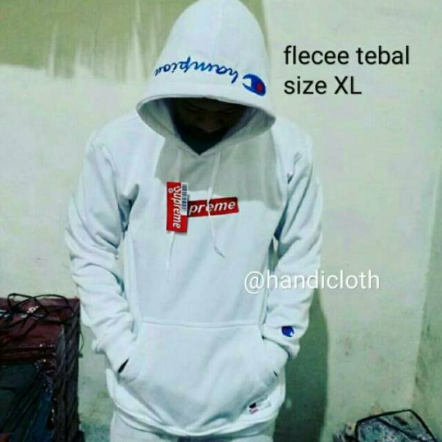 Hoodie supreme x Champion