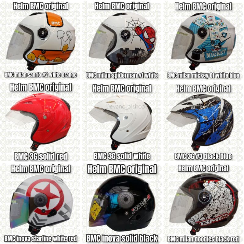 SALE helm BMC original all varian milan inova 3G touring suncity starcity buddy