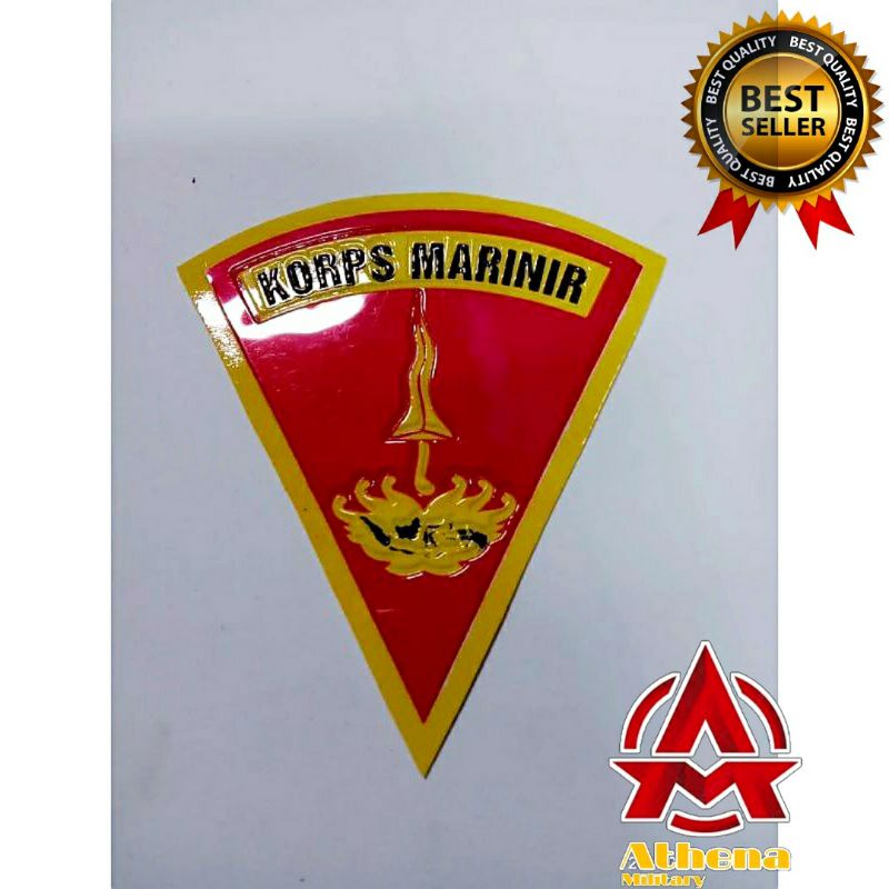 Stiker Embos marinir segitiga|Stiker Segitiga Marinir|Stiker Marines