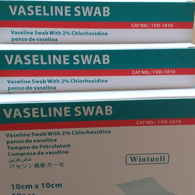 VASELINE SWAB WINTUEL/PLESTER LUKA BAKAR(SAMA DGN SOFRATULE,LOMATULE)