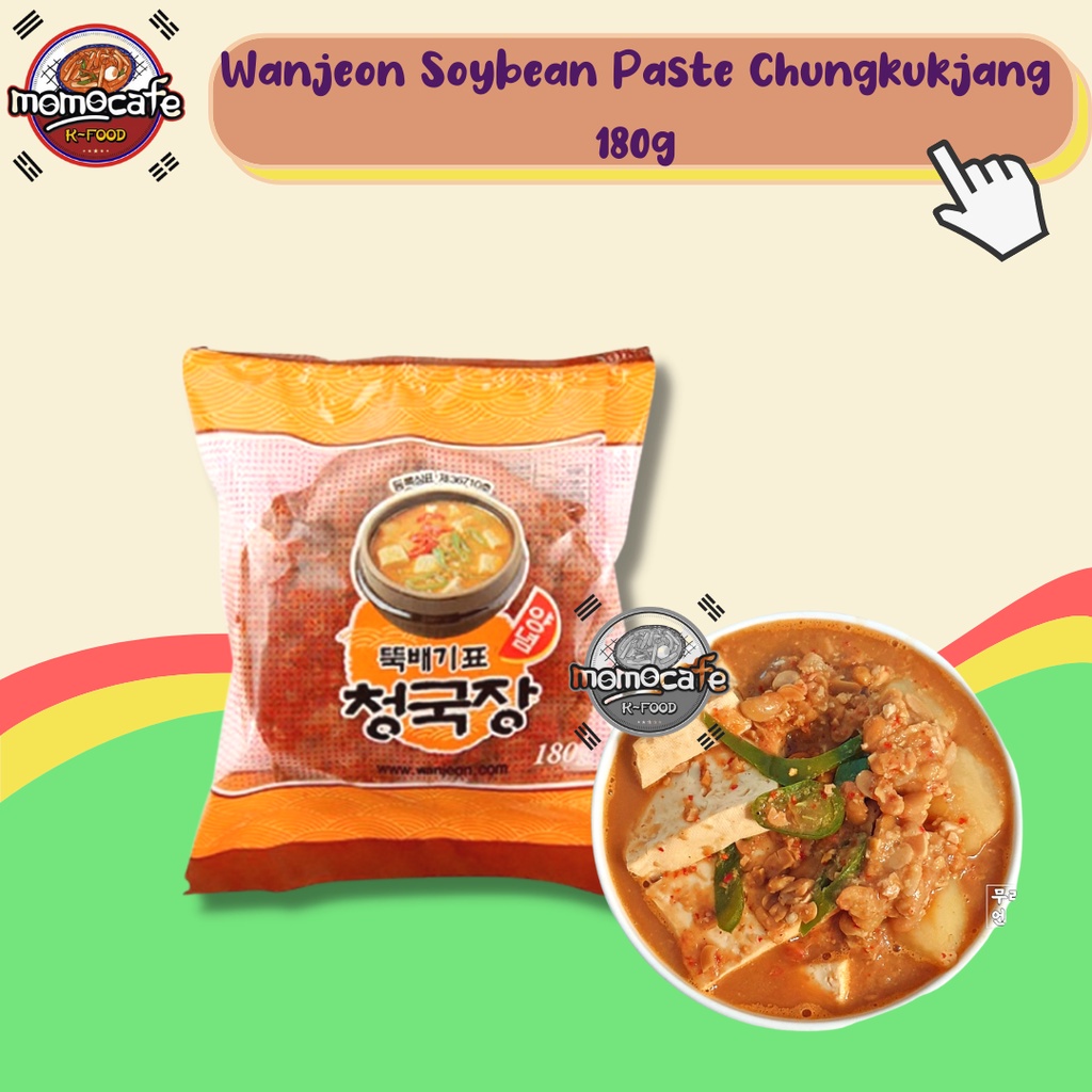 

Wanjeon Food Vermented Soybean Paste Chongkukjang 180g - Doenjang Vermentasi Made In Korea