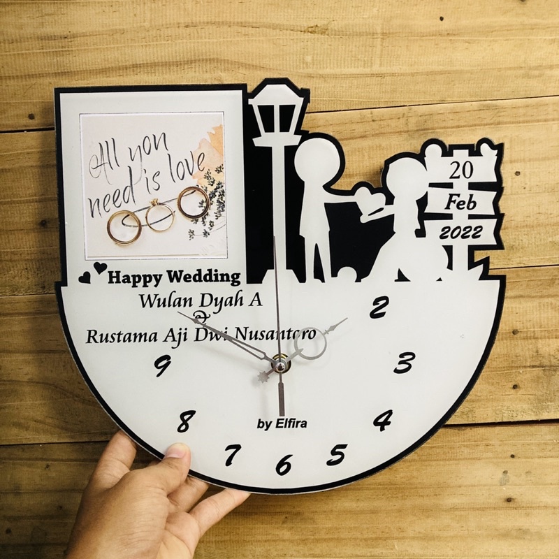 

KADO PERNIKAHAN ATAU PERKAWINAN AKRILIK CUSTOM BONUS BOX KADO DAN PITA