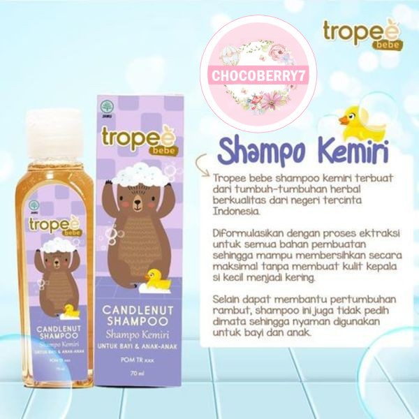 Tropee Bebe Sampo Kemiri Bayi Trope Candlenut Shampoo 100 ml 100ml