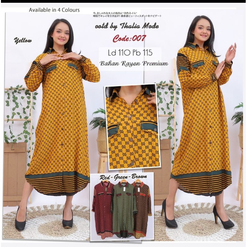 Gamis Tunik Baju Pesta Wanita Lebaran Fashion Murah Terbaru Blus 007