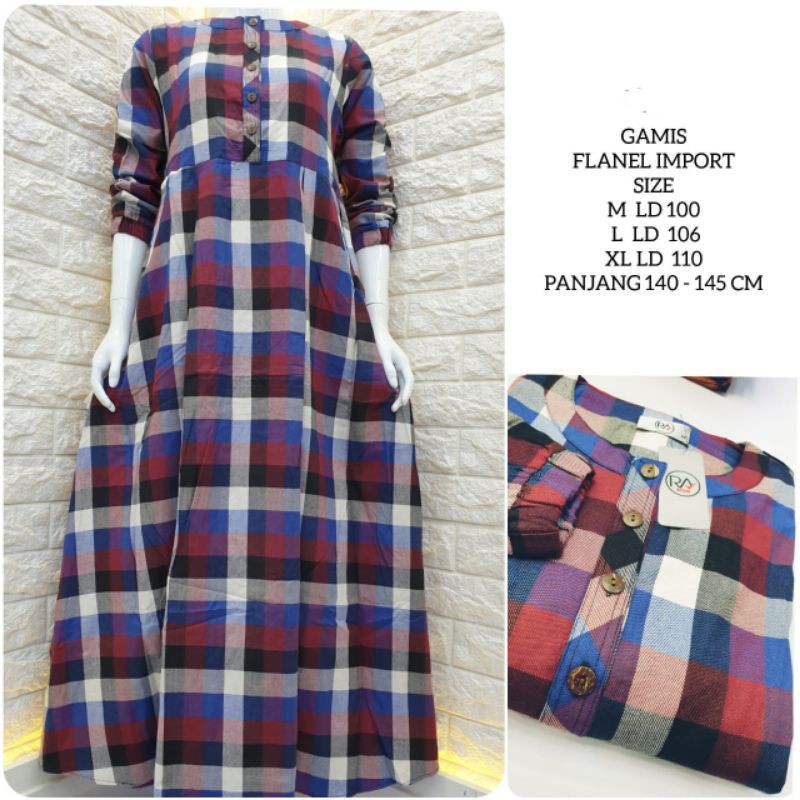 gamis flanel import|gamis import|gamis fashion