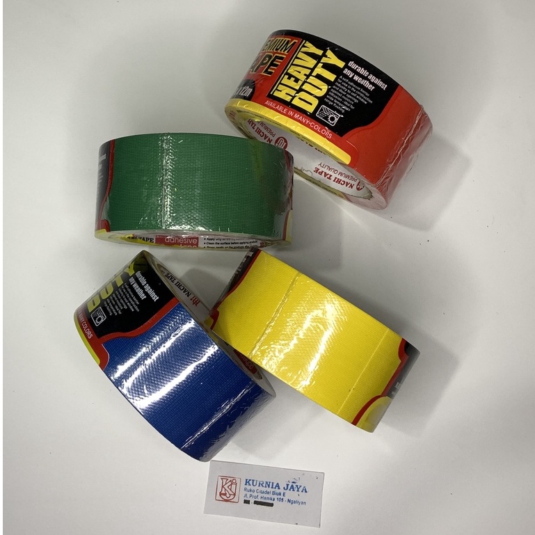 

NACHI Lakban Jilid / Plakban Kain Warna / Premium Cloth Tape Warna Nachi 46mm (2 inch) x 12m