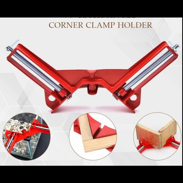 Corner Clamp Sudut - Klem Siku 90 Drajat Kayu Besi Woodworking tools