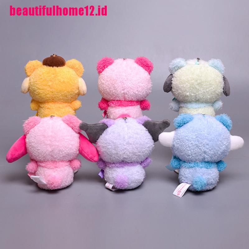 Mainan Boneka Plush My Melody Kuromi Cinnamoroll Kt Purin Dog Ukuran 12cm