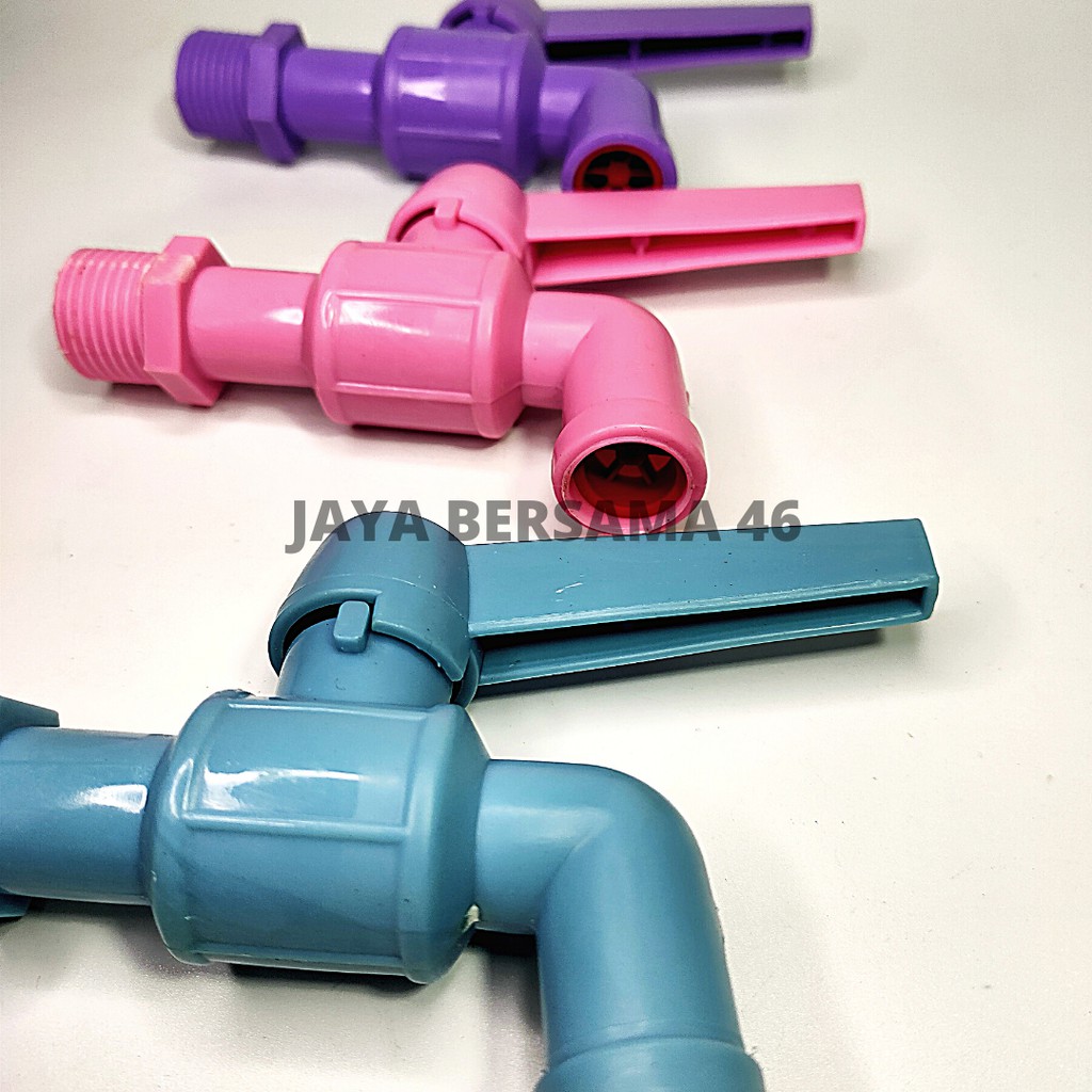 KRAN PVC STABILO LOTUS ENGKOL BALING / KRAN PLASTIK MURAH / KERAN KRAN TEMBOK PELASTIK PLASTIK STABILO WARNA BALING ENGKOL KAMAR MANDI DAPUR UKURAN 1/2 INCH