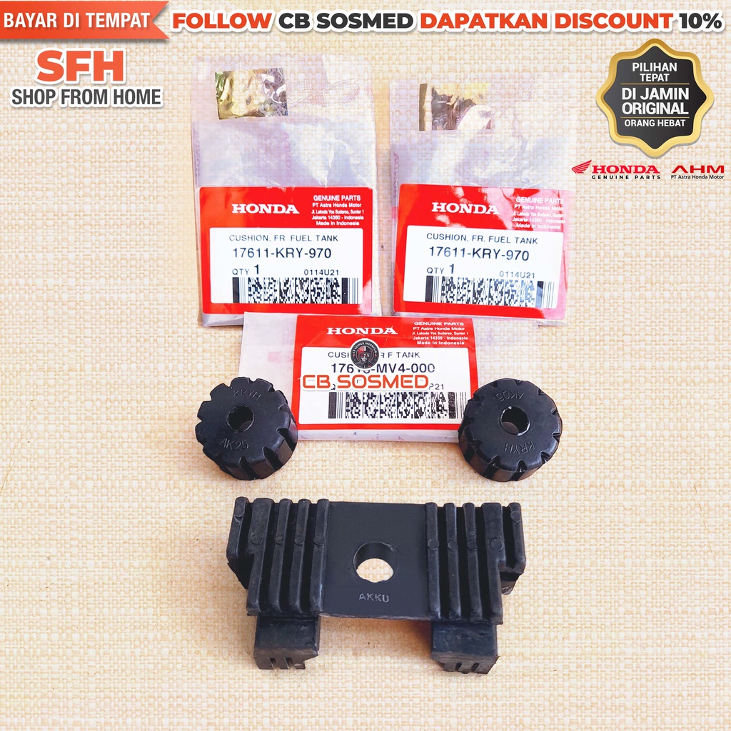 Karet Dudukan Tangki New Megapro Monoshock Karet Pangkon Tengki MP Mono Breket Tangki Mega Pro FI Or