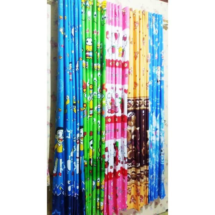 Terhot Gorden Pintu Karakter / Hordeng Pintu Jendela 100X200 Original - Spongebob Terlaku