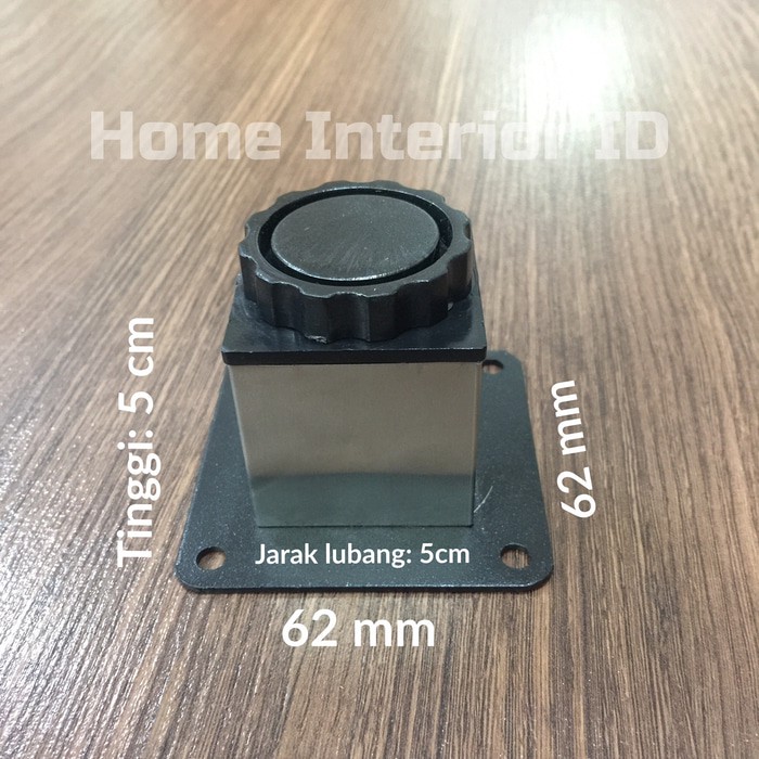 Kaki Sofa / Kaki Kursi / Kaki Meja Stainless Kotak 5 cm Bisa Stel