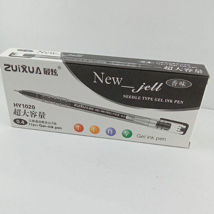 

ゲ Pen zuixua / New_jell 12 PCS / pen gel murah / pulpen new jell gel ink pen paling murah