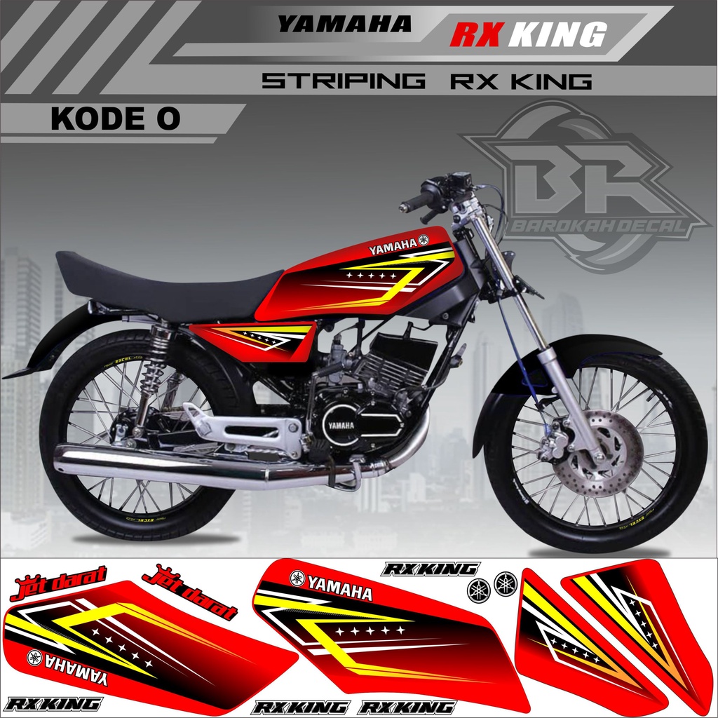 Sticker Rx King Variasi Stiker Lis Striping Rx King Kode O