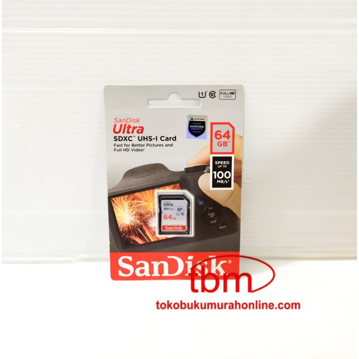 

SANDISK SDHC ULTRA CLASS 10 64GB - 100MB