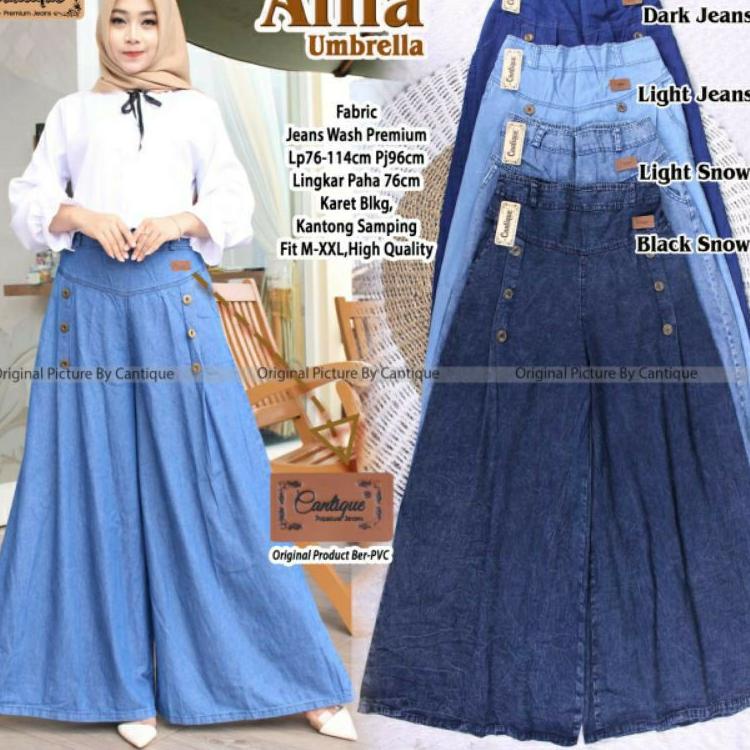 Paling Dicari.. Afifa Umbrella by Cantique | Kulot Jeans Premium