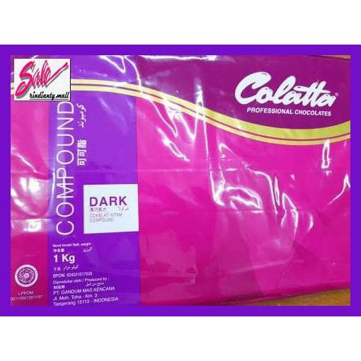 

SAKMACOKLAT- COLATTA DARK COMPOUND CHOCOLATE (DCC) 1 KG -MAKANAN-MINUMAN.