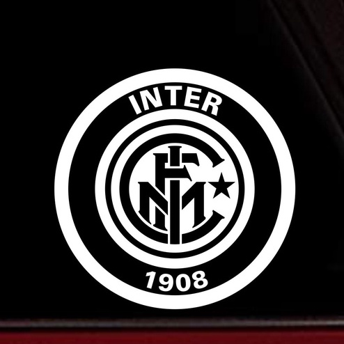 Cutting Sticker KLUB BOLA INTER MILAN Stiker Mobil Aksesoris Logo Keren Variasi