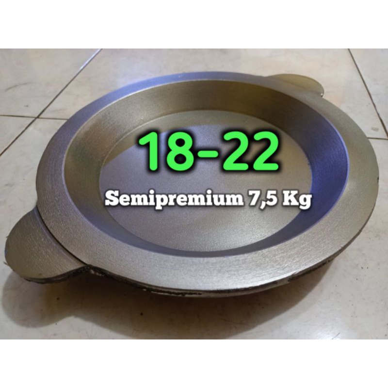 Loyang Martabak Bangka Plus Tutup / Cetakan Terang Bulan Semipremium 18-22 Berat 7,5 Kg