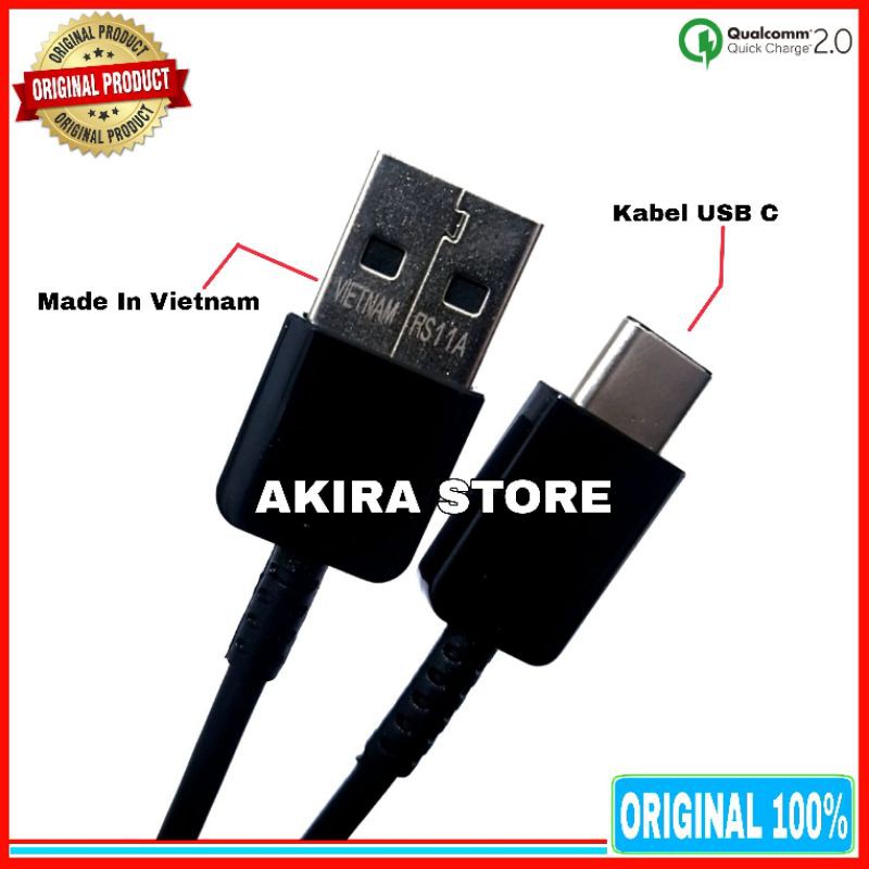 Charger Samsung Galaxy A31 A21s M21 Original 100% Fast Charging USB Type C - Carger Caasan TC Charging