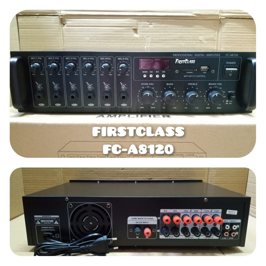 AMPLIFIER FIRSTCLASS FC-A8120 DIGITAL PROFESSIONAL AMPLIFIER FC A8120