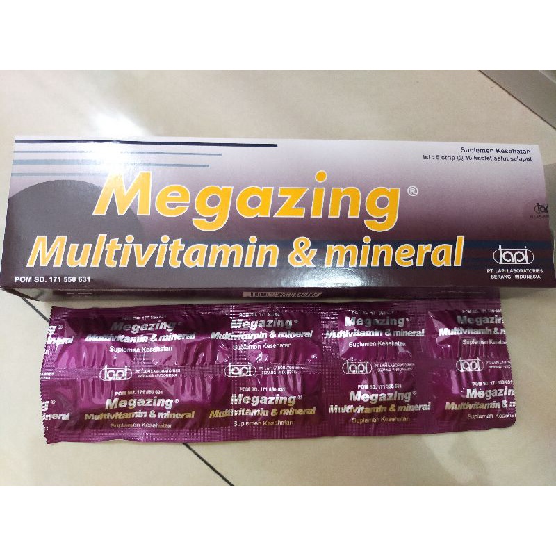 megazing multivitamin dan mineral
