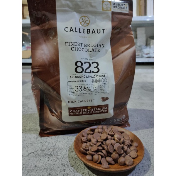 CALLEBAUT 823 MILK CHOCOLATE 33.6 % - 500 Gr