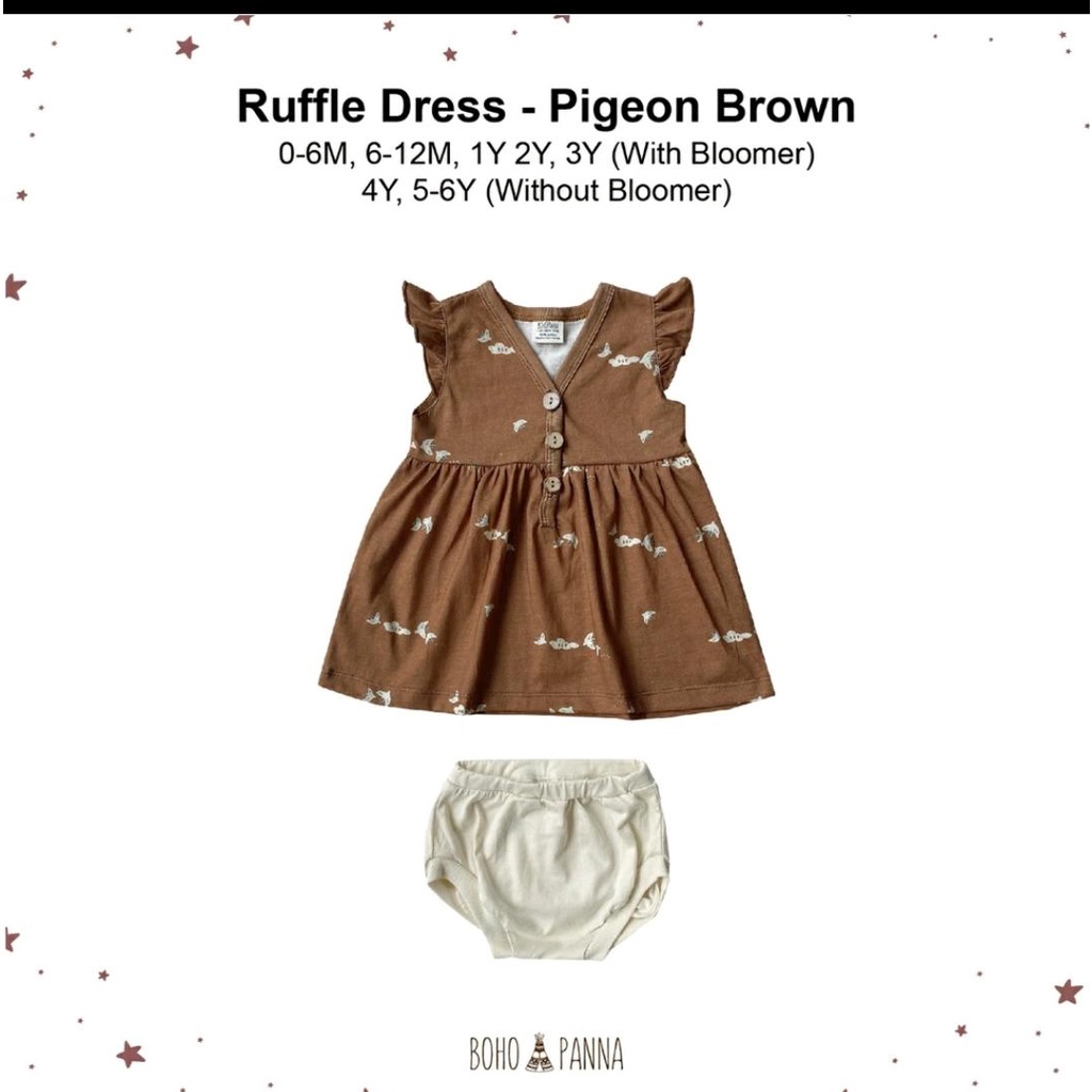 BOHOPANNA RUFFLE DRESS / DRESS BAYI