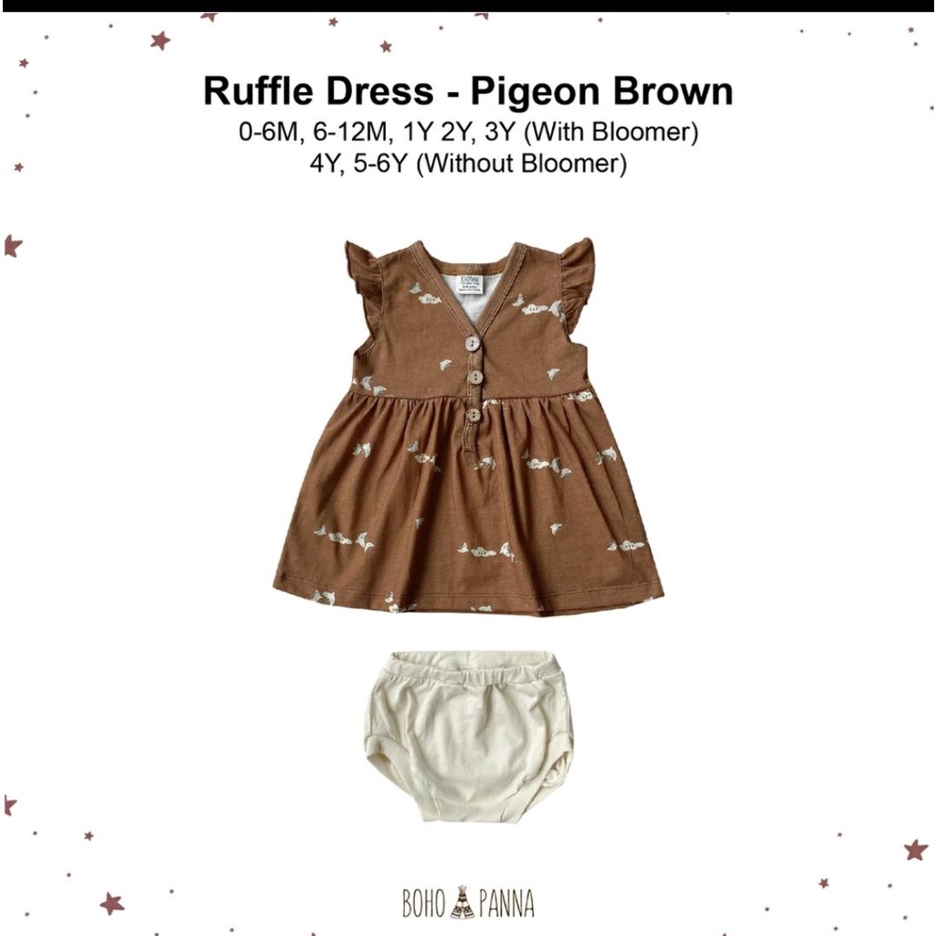 BOHOPANNA RUFFLE DRESS / DRESS BAYI