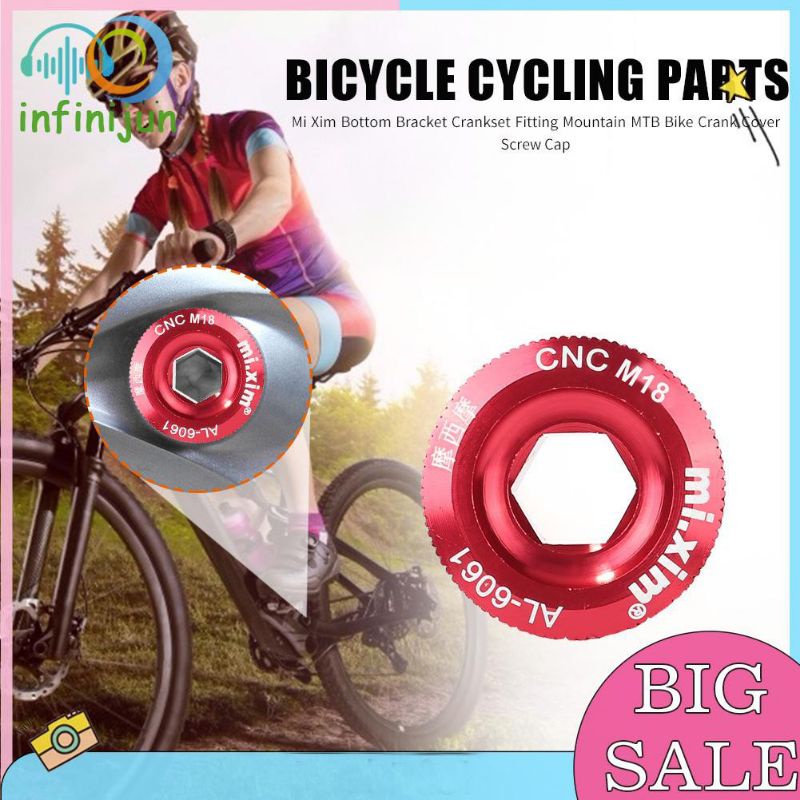 Baut Crank Sepeda Tutup Crank Sepeda MTB Lipat Littepro Lixada RED