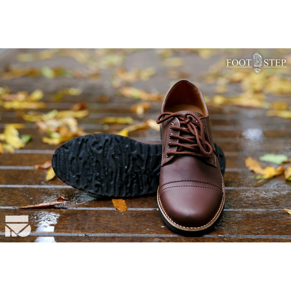 Sepatu Pantofel Klasik Kulit Pria Cowok Men Lokal Original Footwear Ori | Pedro Brown | FORIND FSTP