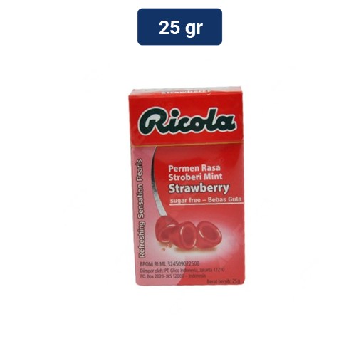 Ricola Permen Strawberry 25 gr