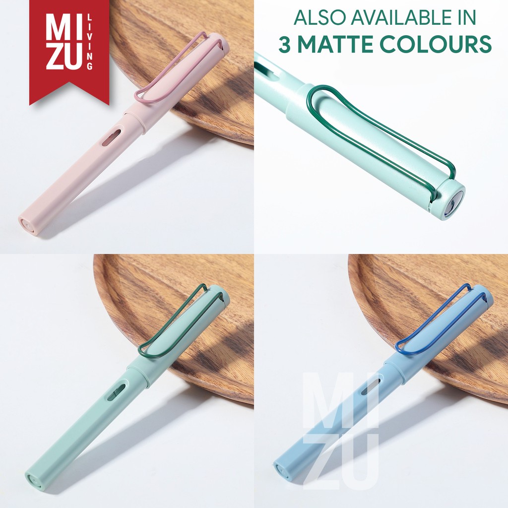MIZU IREZA Erasable Fountain Pen & INK Cartridges Pen Tinta Bisa Dihapus Eraser Stainless Steel Nib-2